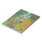Blumengarten von Gustav Klimt Notizblock (Rotiert)