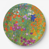 Blumengarten von Gustav Klimt Pappteller (Vorderseite)