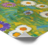 Blumengarten von Gustav Klimt Poster (Ecke)
