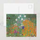 Blumengarten von Gustav Klimt Postkarte (Vorne/Hinten)