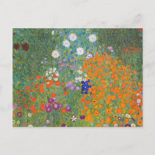 Blumengarten von Gustav Klimt Postkarte (Vorderseite)