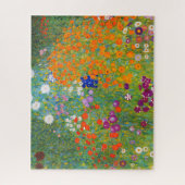 Blumengarten von Gustav Klimt Puzzle (Vertikal)
