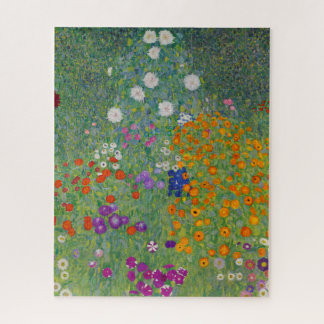 Blumengarten von Gustav Klimt Puzzle