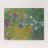 Blumengarten von Gustav Klimt Puzzle (Horizontal)