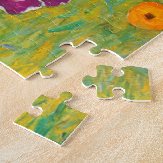 Blumengarten von Gustav Klimt Puzzle (Seite)