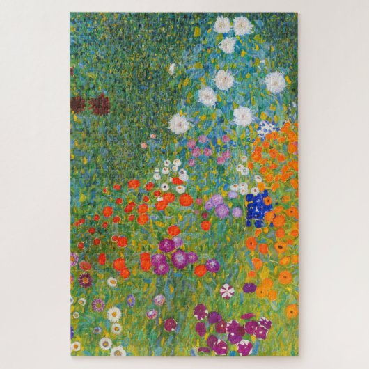Blumengarten von Gustav Klimt Puzzle (Vertikal)