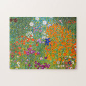 Blumengarten von Gustav Klimt Puzzle (Horizontal)