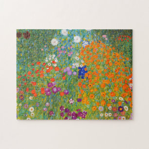 Blumengarten von Gustav Klimt Puzzle