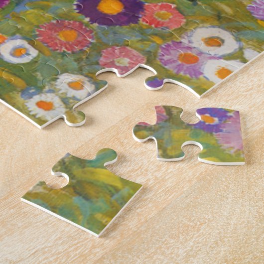Blumengarten (von Gustav Klimt) Puzzle (Seite)