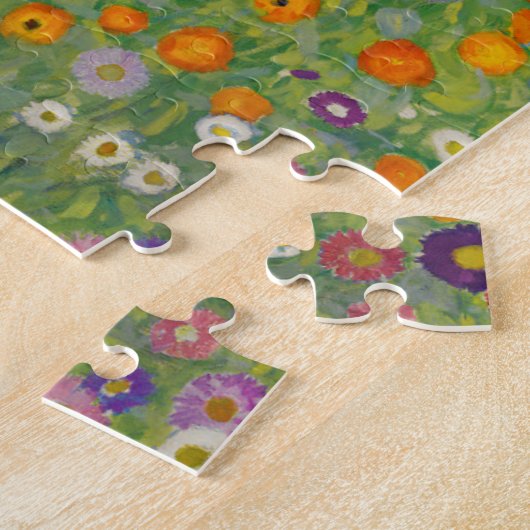 Blumengarten von Gustav Klimt Puzzle (Seite)