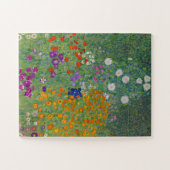 Blumengarten von Gustav Klimt Puzzle (Horizontal)