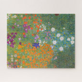 Blumengarten von Gustav Klimt Puzzle (Horizontal)
