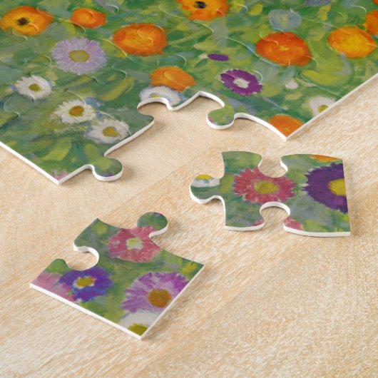 Blumengarten von Gustav Klimt Puzzle (Seite)