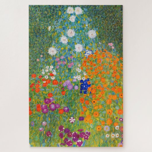Blumengarten von Gustav Klimt Puzzle (Vertikal)