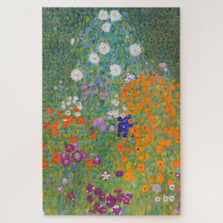 Blumengarten von Gustav Klimt Puzzle