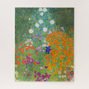 Blumengarten von Gustav Klimt Puzzle