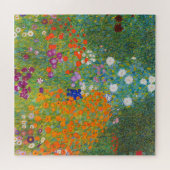 Blumengarten von Gustav Klimt Puzzle (Horizontal)
