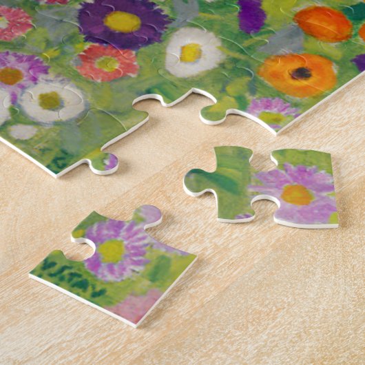 Blumengarten von Gustav Klimt Puzzle (Seite)