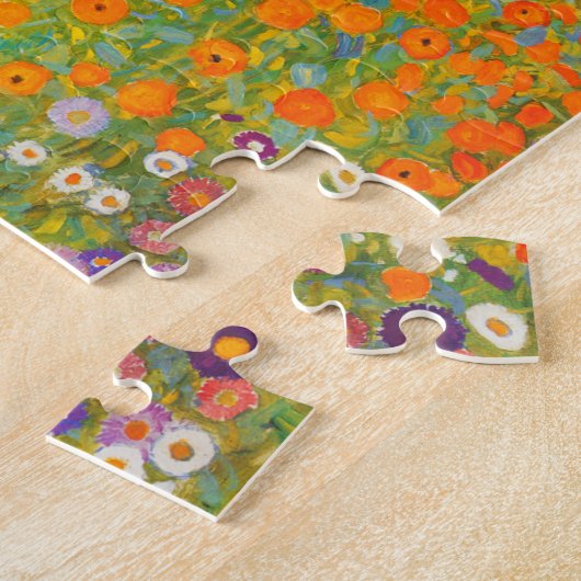 Blumengarten von Gustav Klimt Puzzle (Seite)