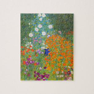Blumengarten von Gustav Klimt Puzzle
