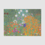 Blumengarten von Gustav Klimt Seidenpapier<br><div class="desc">Schönes farbenfrohes Gemälde eines Blumengartens von Gustav Klimt. Phantastische Farbvariationen und wunderschöne Blume passen einfach wunderschön zu vielen wunderbaren Produkten und Geschenkideen.</div>