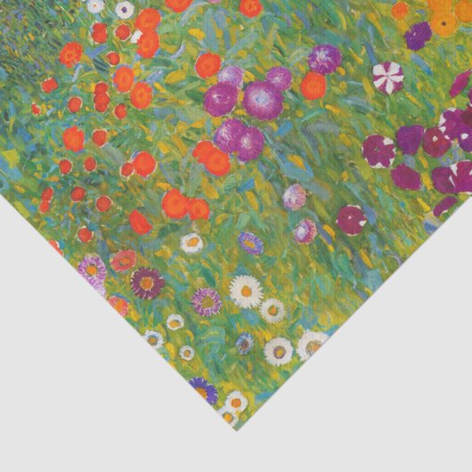 Blumengarten von Gustav Klimt Seidenpapier (Ausschnitt)