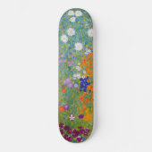 Blumengarten (von Gustav Klimt) Skateboard (Vorderseite)