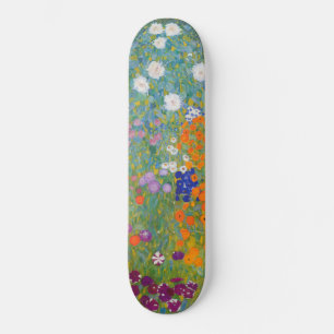 Blumengarten (von Gustav Klimt) Skateboard