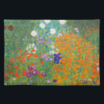 Blumengarten von Gustav Klimt Stofftischset<br><div class="desc">Besuchen Sie bitte meinen Laden für interessanteres Design und mehr Farbwahl => zazzle.com/colorfulworld*</div>