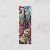 BLUMENGARTEN VON MELISSA Farbenfrohe Blume Mini Visitenkarte (Rückseite)