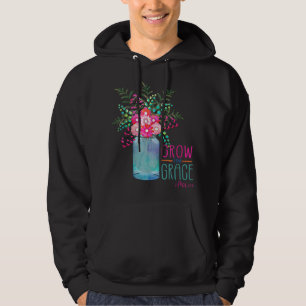 Blumengarten wächst in der Christlichen Frauenbibe Hoodie
