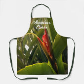 Blumengarten Wasserfarbe Blumenart Maßgeschneidert Schürze (Vorderseite)