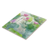 Blumengarten Wasserfarbe Fliese (Seite)