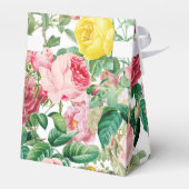 Blumengarten, Wasserfarbe & geometrische Hochzeit Geschenkschachtel (Rückseite)