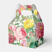 Blumengarten, Wasserfarbe & geometrische Hochzeit Geschenkschachtel (Rückseite)