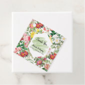 Blumengarten, Wasserfarbe & geometrische Hochzeits Geschenkanhänger (Beispiel)