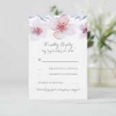 Blumengarten Wasserfarbe Moderne Hochzeitskarten RSVP Karte (Stehend Vorderseite)
