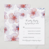 Blumengarten Wasserfarbe Moderne Hochzeitskarten RSVP Karte (Vorne/Hinten)