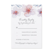 Blumengarten Wasserfarbe Moderne Hochzeitskarten