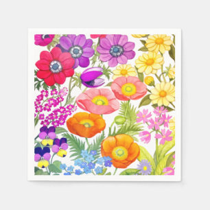 Blumengarten Wasserfarbe Papier Napkins Serviette