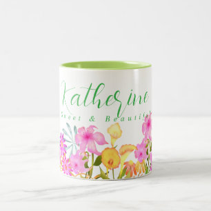 Blumengarten Weiße Tasse