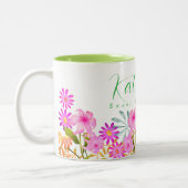 Blumengarten Weiße Tasse (Links)