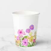 Blumengarten White Pappbecher (Rückseite)