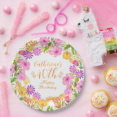 Blumengarten White Pappteller (Party)