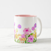 Blumengarten White Zweifarbige Tasse (VorderseiteRechts)