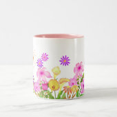 Blumengarten White Zweifarbige Tasse (Mittel)