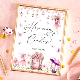 Blumengarten Wie viele Candies in Jar Poster