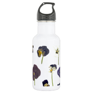 Blumengärten zerstören Weiße Blüten Trinkflasche