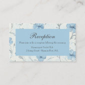 Blumengarten zum Hochzeitsempfang Begleitkarte (Vorderseite)