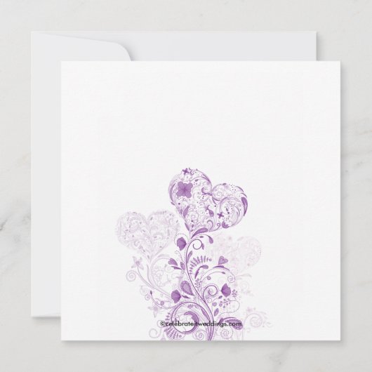 BlumengartenBridal Dusche Einladung (Rückseite)